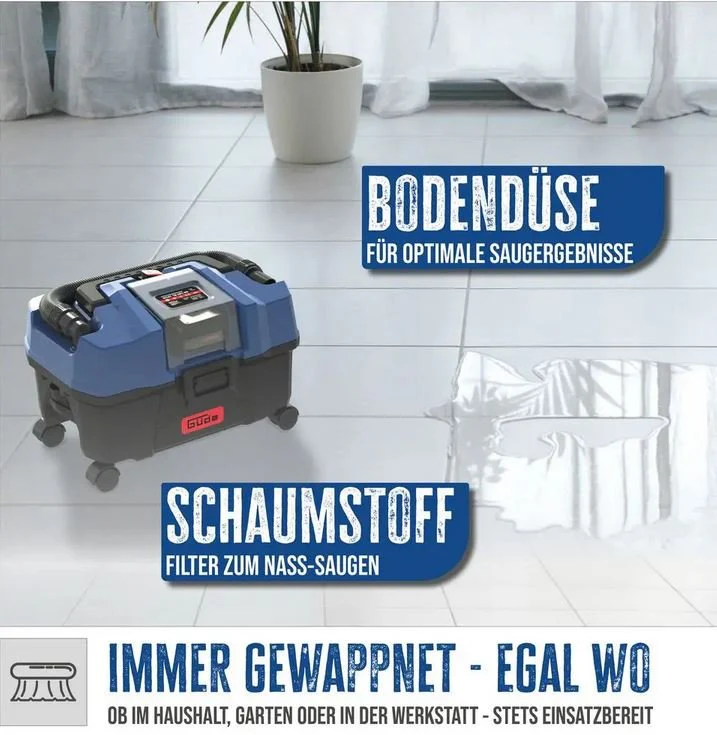 Güde Akku Nass- und Trockensauger NTST 18-0 - Image 4