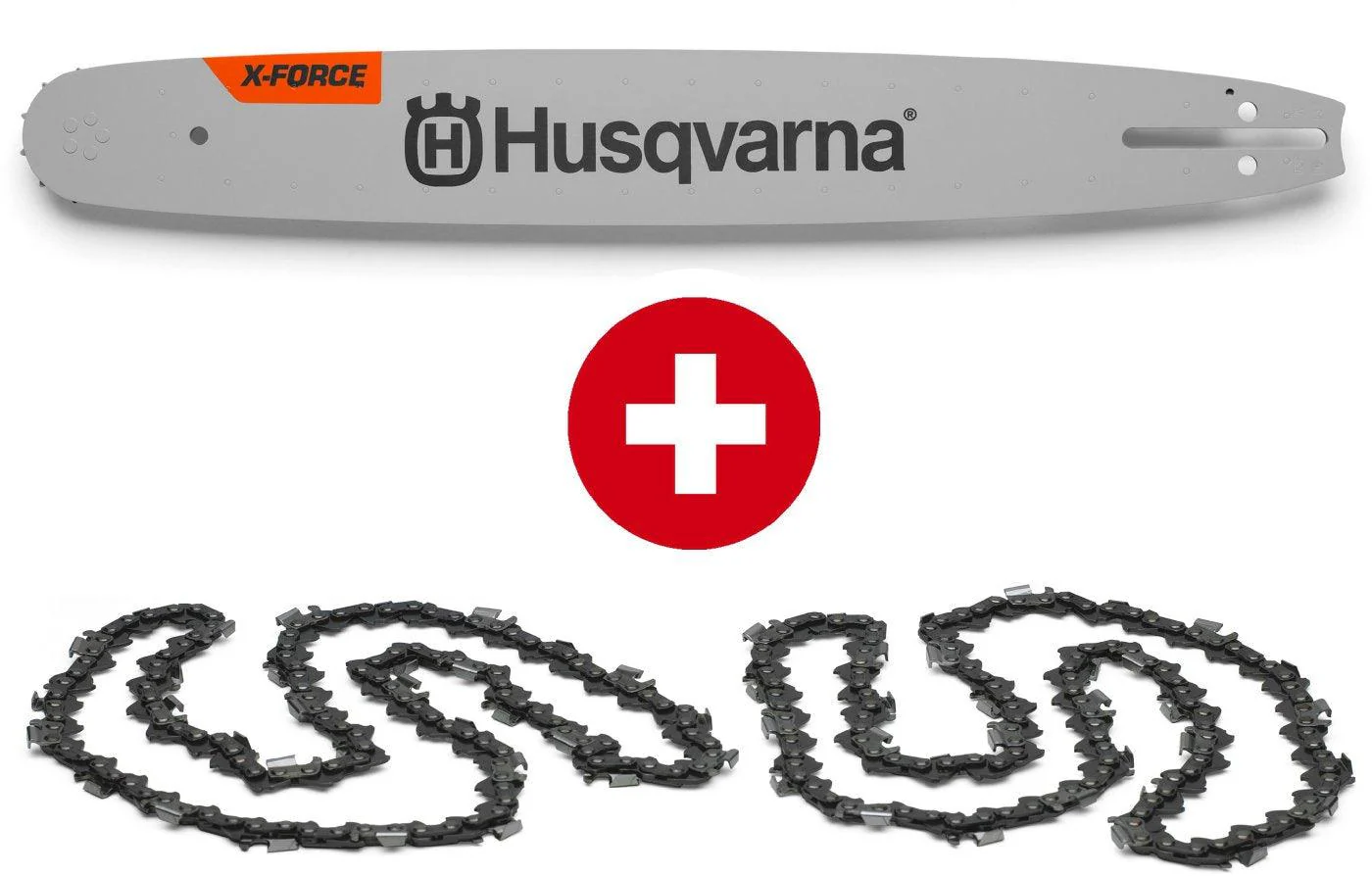 Husqvarna Ersatz-Set 1 x Schiene 582 08 69-64 + 2 x Kette 501 84 04-64