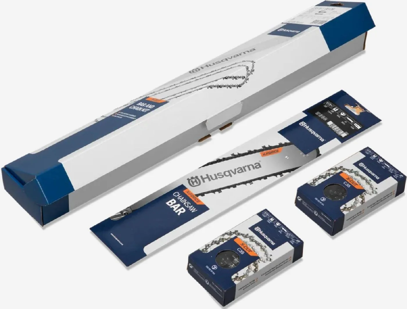 Husqvarna Ersatz-Set Kit 1x X-Force Schiene + 2x X-Cut C35 15/38