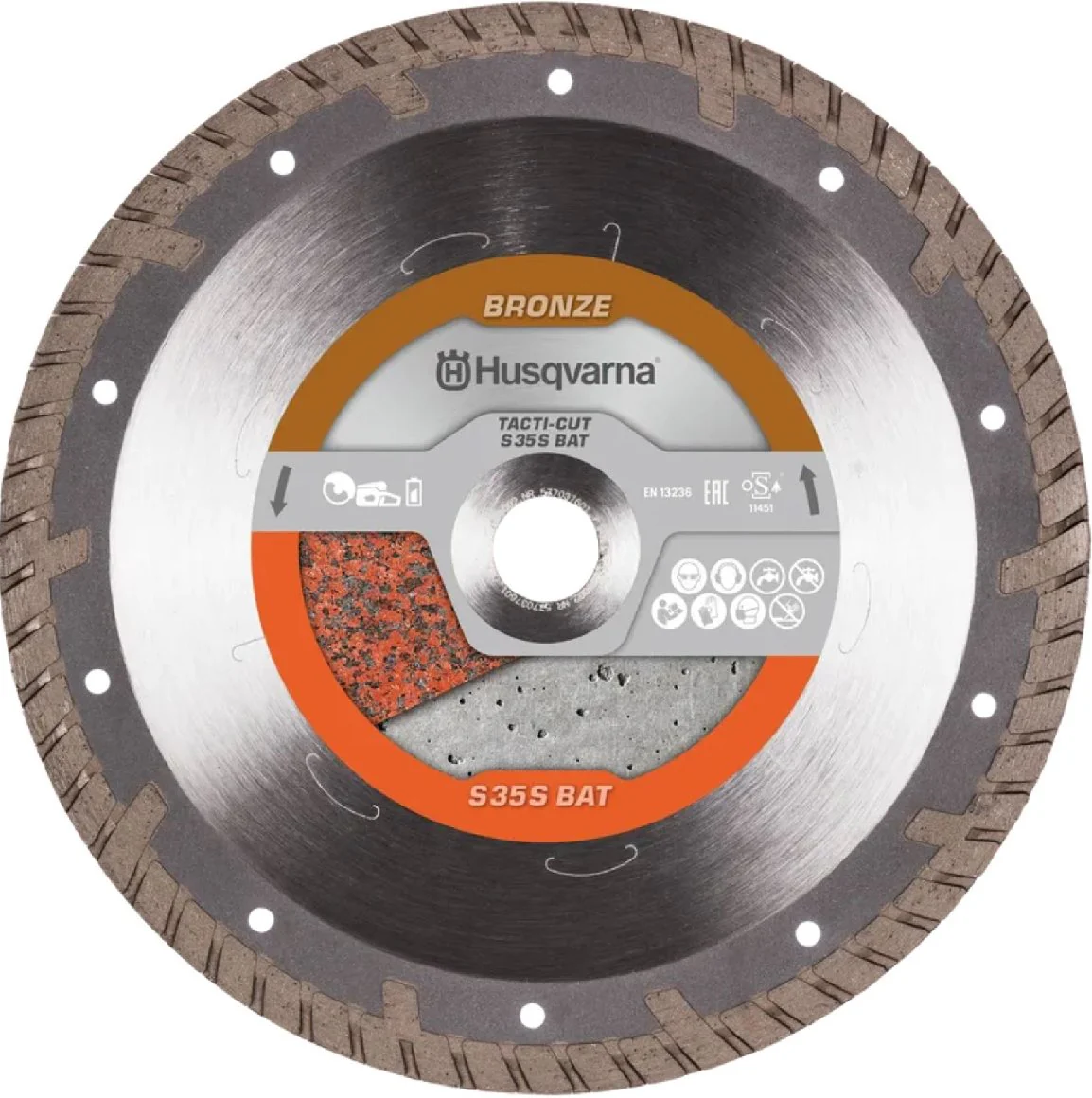 Husqvarna Trennscheibe TACTI-CUT S35S BAT 230 10 22.2 Leistungsgrad Bronze