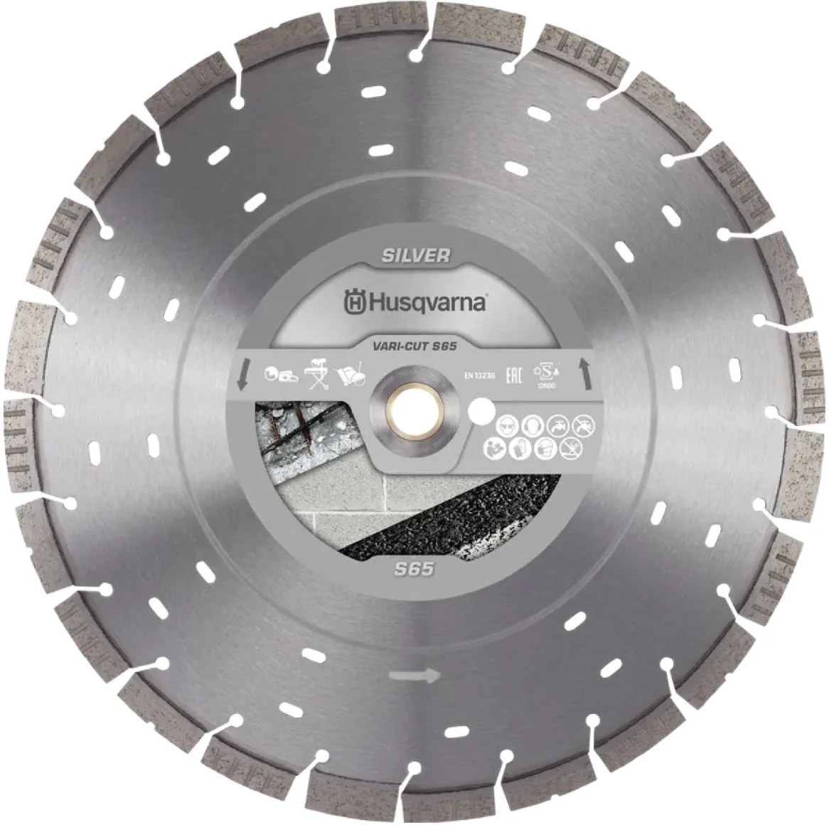 Husqvarna Trennscheibe VARI-CUT S65 350 12 25.4/20 Leistungsgrad Silber