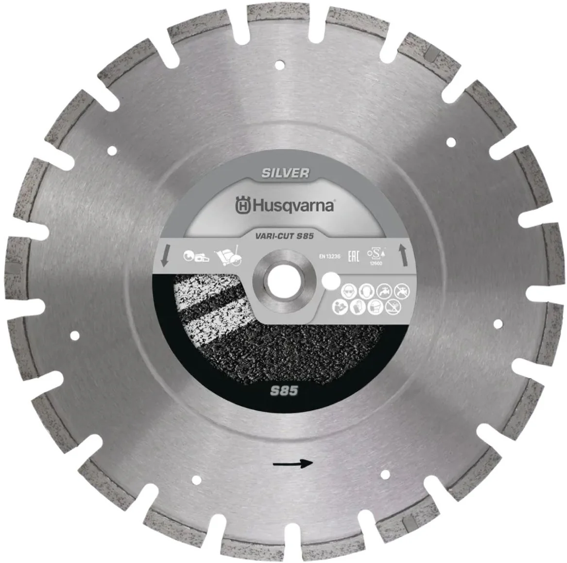 Husqvarna Trennscheibe VARI-CUT S85 350 10 25.4/20 Leistungsgrad Silber