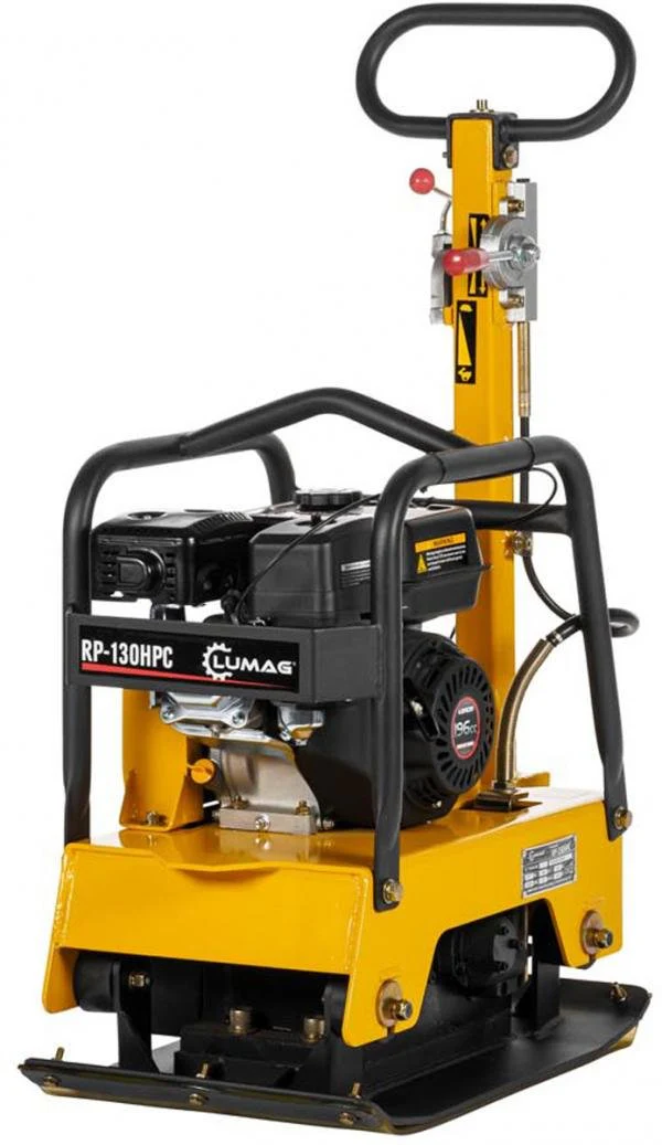 Lumag Benzin-Rüttelplatte RP 130 HPC inkl. Gummimatte u. Fahrwerk - Image 2