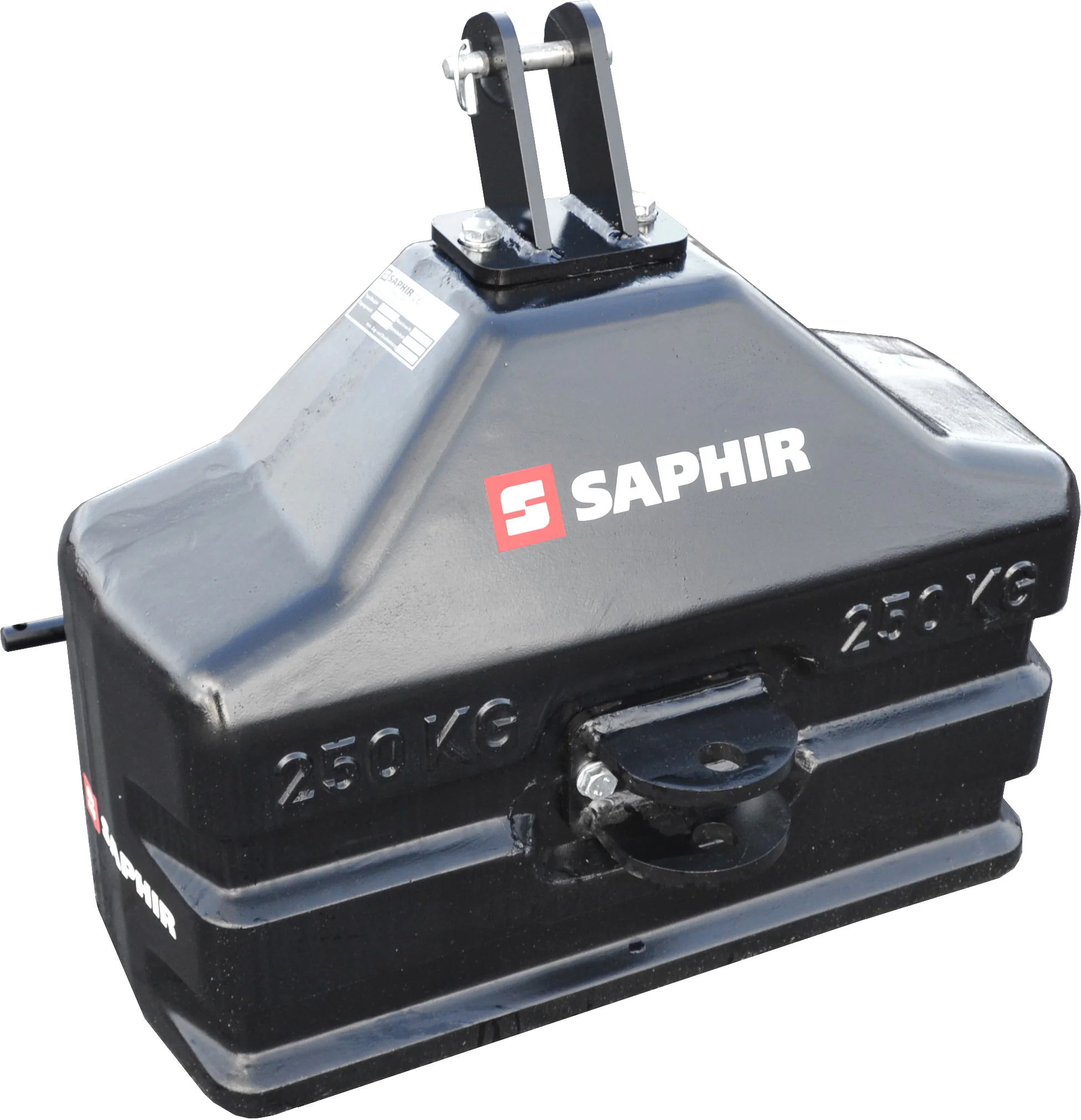 SAPHIR Stahlbetongewicht Standard ST 250 kg mit Kat. 0/I