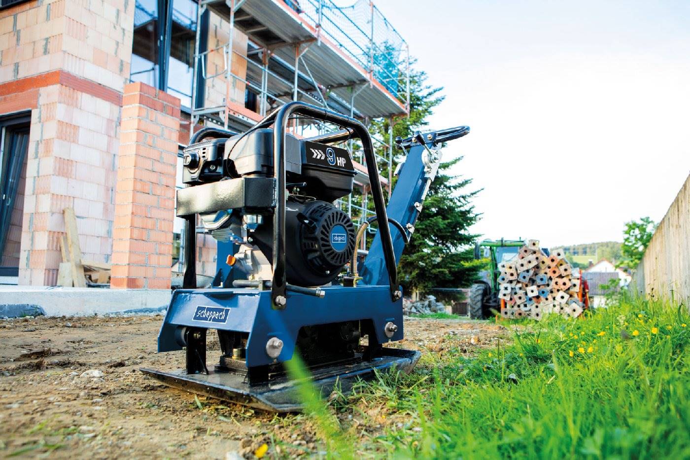 Scheppach Benzin-Rüttelplatte HP 3000S inkl. Fahrwerk u. PU-Schutzmatte - Image 4