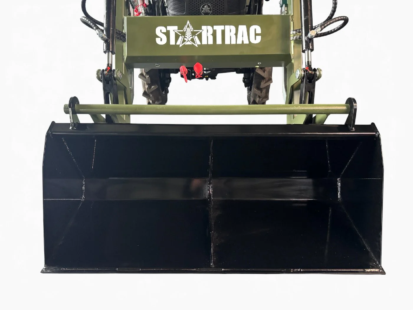 Startrac Allrad-Kleintraktor 22 Nato-Grün mit Ackerstollenbereifung + Frontlader inklusive Schaufel - Image 11