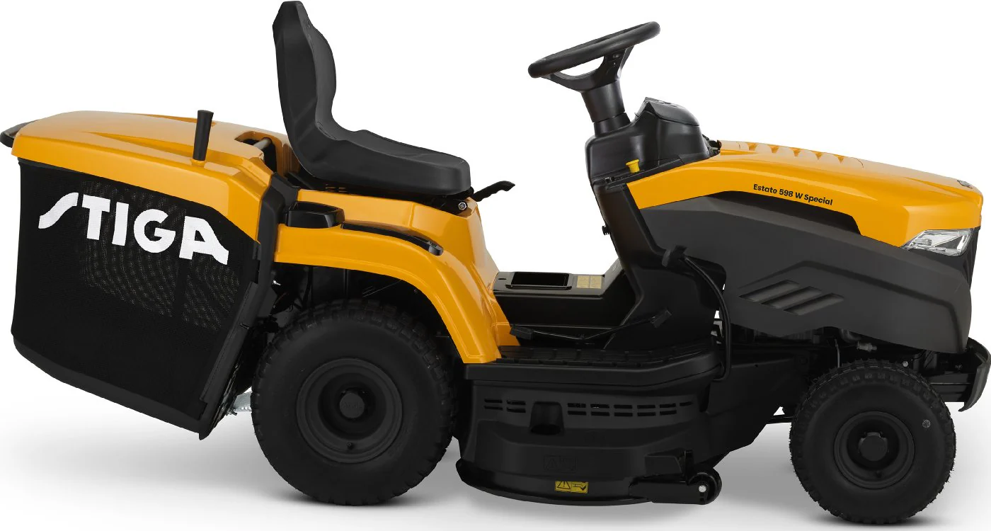 Stiga Rasentraktor Estate 598 W Special HONDA mit Mulchstopfen, Anhängerkupplung und Ladegerät - Image 4