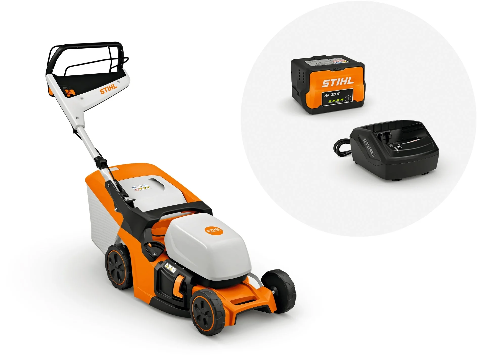 STIHL Akku-Rasenmäher RMA 443 V, mit Akku AK 30 und Ladegerät AL 101