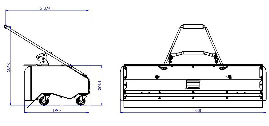 Zipper Schmutz- und Schneekehrmaschine ZI-KM1000 mit Schneeschild & Auffangbehälter - Image 5